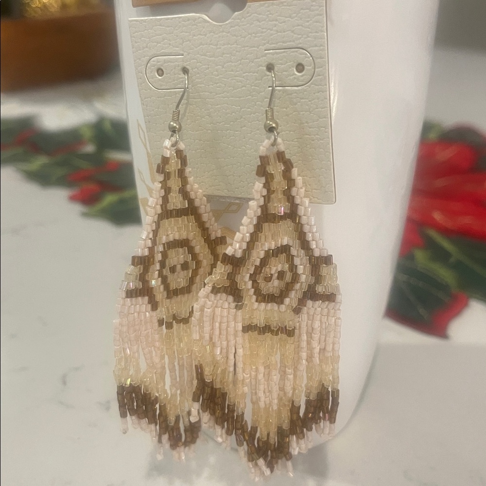 NWT Buckle beaded, southwest style earrings. - Picture 4 of 6